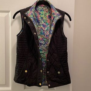 Black Quilted Vest